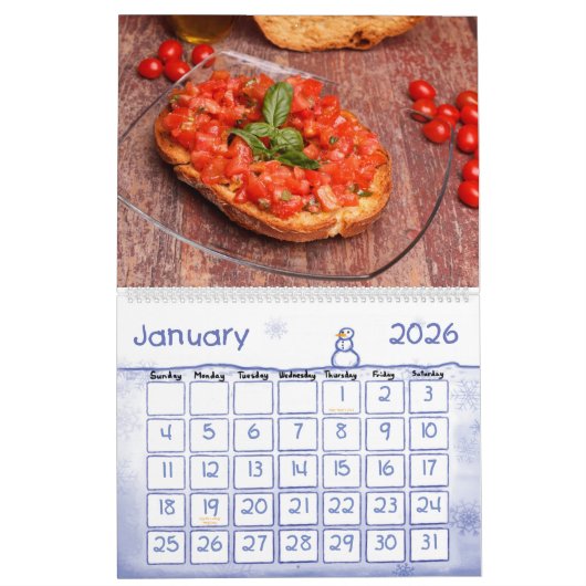 Gourmet Calendar Kalender (Jan 2026)