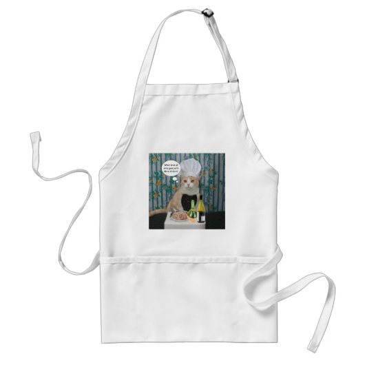 Gourmet Cat Standaard Schort (Voorkant)