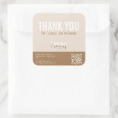 Gourmet Catering Bedankt Square Sticker (Tas)