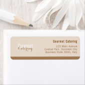 Gourmet Catering Business Retour Adres Label (Insitu)