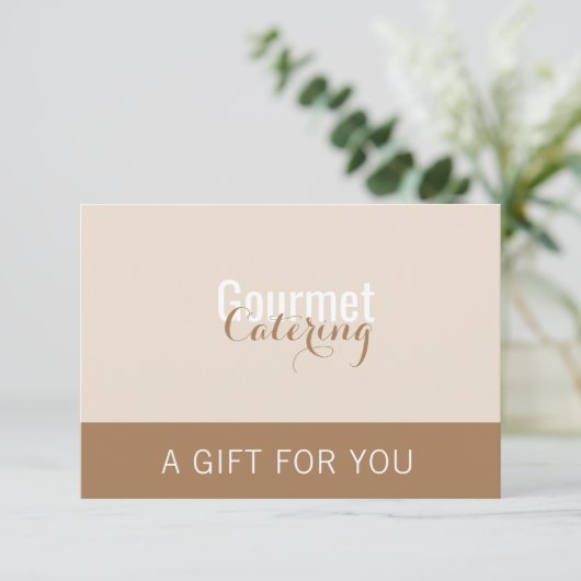 Gourmet Catering Cadeaubon (Staand voorkant)