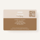 Gourmet Catering Company Badge (Achterkant)