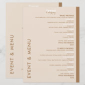 Gourmet Catering Flat Menu (Voorkant / Achterkant)
