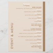 Gourmet Catering Flat Menu (Voorkant)
