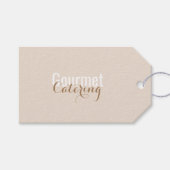 Gourmet Catering Gift Labels Cadeaulabel (Voorkant (Horizontaal))
