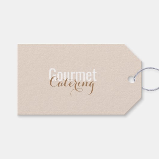 Gourmet Catering Gift Labels Cadeaulabel (Voorkant (Horizontaal))