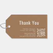 Gourmet Catering Giftlabels Cadeaulabel (Achterkant Horizontaal)