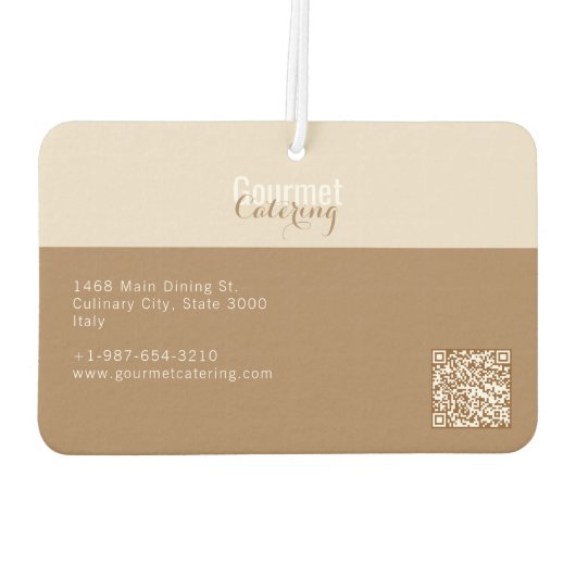 Gourmet Catering Luchtverfrisser (Achterkant)