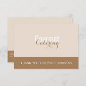 Gourmet Catering Pakket Insert Kaart (Voorkant / Achterkant)