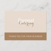 Gourmet Catering Pakket Insert Kaart (Voorkant)