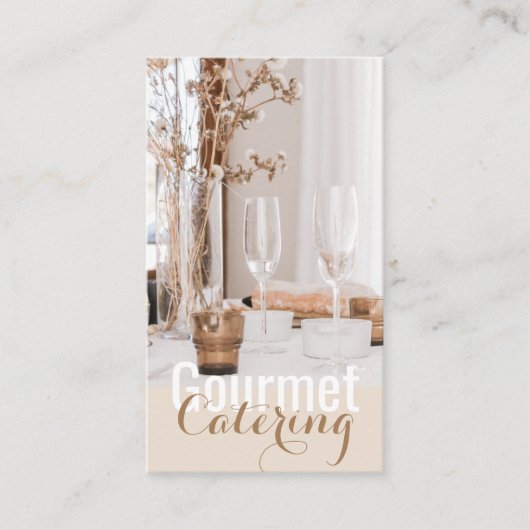Gourmet Catering Visitekaartje (Voorkant)