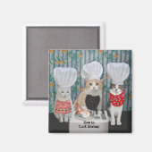 Gourmet Chef Cats/Katten Magneet (Voorkant / Achterkant)