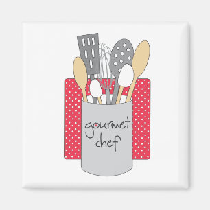 Gourmet Chef Kitchen Magnet