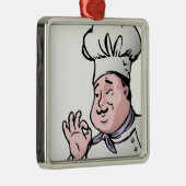 GOURMET CHEF METALEN ORNAMENT (Rechts)