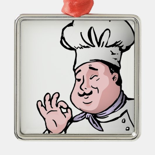 GOURMET CHEF METALEN ORNAMENT (Voorkant)