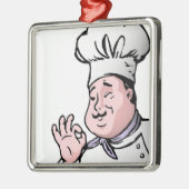 GOURMET CHEF METALEN ORNAMENT (Links)