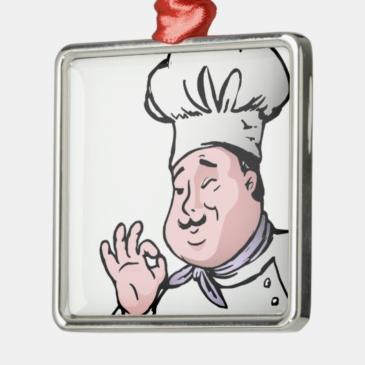 GOURMET CHEF METALEN ORNAMENT (Links)