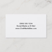 Gourmet Chef Visitekaartje (Achterkant)