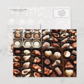 Gourmet Chocolate Truffels, in vorm Briefkaart (Voorkant / Achterkant)