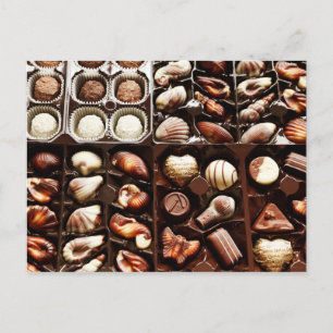 Gourmet Chocolate Truffels, in vorm Briefkaart