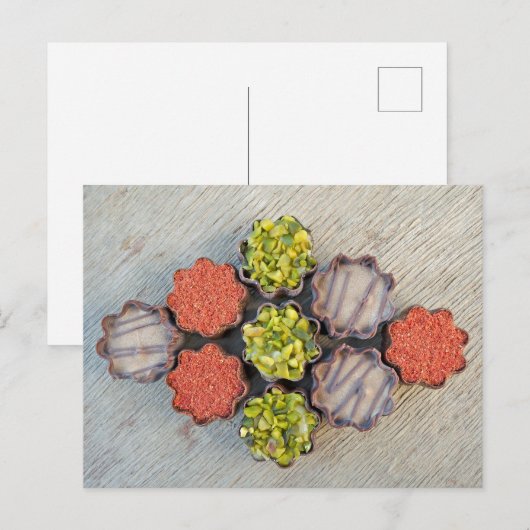 Gourmet Chocolates Food Photography Briefkaart (Voorkant / Achterkant)