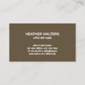 Gourmet Coffee Cup | koffiebonen Visitekaartje (Achterkant)