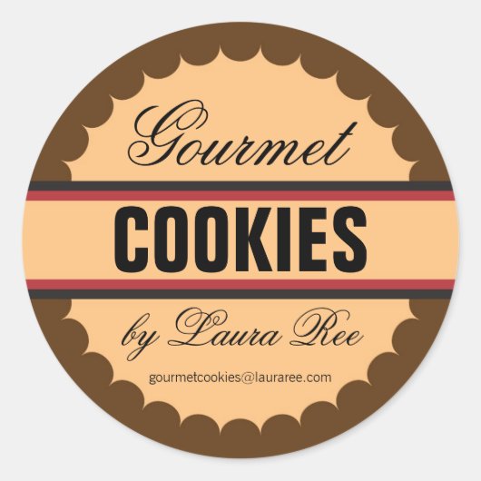 Gourmet Cookie Sticker (Voorkant)