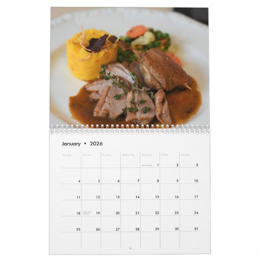 Gourmet Cooks 2026 Kalender (Jan 2026)
