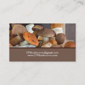 Gourmet Culinaire paddenstoelen Visitekaartje (Achterkant)