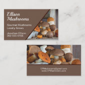 Gourmet Culinaire paddenstoelen Visitekaartje (Voorkant / Achterkant)