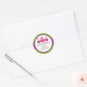 Gourmet Cupcake en Cake Poppen Bakkerij Seals Ronde Sticker (Envelop)