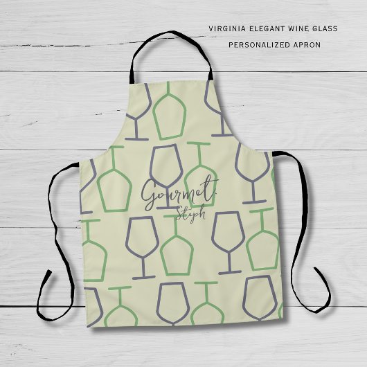 Gourmet Custom Virginia Wine Apron Schort