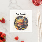 🍔 "Gourmet Delight" - Bon Appetit Servetten 🍴 (Insitu)