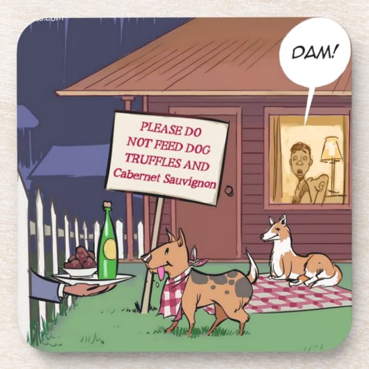 Gourmet Dogs Funny Drankjes Onderzetter (Voorkant)