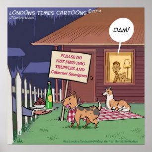 Gourmet Dogs Funny Poster