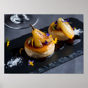 Gourmet Foie Gras met Rode Wijn Reductie Poster
