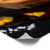 Gourmet Foie Gras met Rode Wijn Reductie Poster (Hoek)