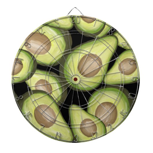 Gourmet Fresh Cut Vegan Avacados Dartbord (Voorkant)