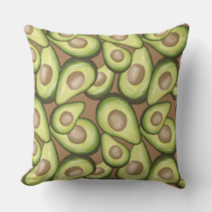 Gourmet Fresh Cut Vegan Avacados Kussen