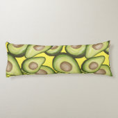 Gourmet Fresh Cut Vegan Avacados Lichaamskussen (Achterkant)