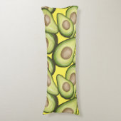 Gourmet Fresh Cut Vegan Avacados Lichaamskussen (Voorkant Verticaal)