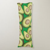 Gourmet Fresh Cut Vegan Avacados Lichaamskussen (Voorkant Verticaal)