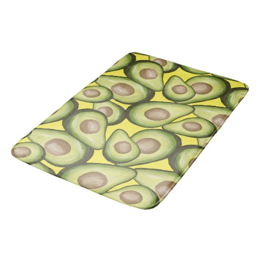 Gourmet Fresh Cut Vegan Avocado Pattern Badmat (Gekanteld)