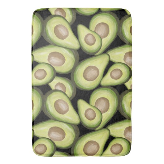 Gourmet Fresh Cut Vegan Avocado Pattern Badmat (Voorkant Verticaal)