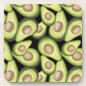 Gourmet Fresh Cut Vegan Avocado Pattern Bier Onderzetter (Voorkant)