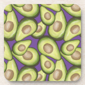 Gourmet Fresh Cut Vegan Avocado Pattern Bier Onderzetter (Voorkant)