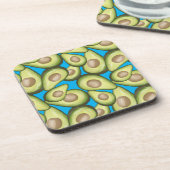 Gourmet Fresh Cut Vegan Avocado Pattern Bier Onderzetter (Linkerzijde)