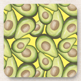 Gourmet Fresh Cut Vegan Avocado Pattern Bier Onderzetter