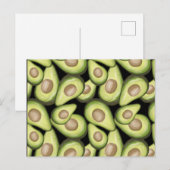 Gourmet Fresh Cut Vegan Avocado Pattern Briefkaart (Voorkant / Achterkant)