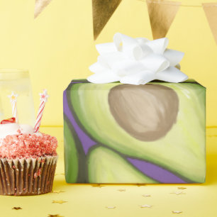 Gourmet Fresh Cut Vegan Avocado Pattern Cadeaupapier